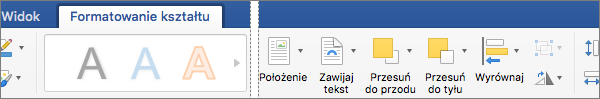 Aby wyrównać zaznaczony obiekt, kliknij przycisk Wyrównaj.