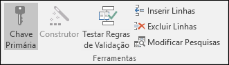 Grupo Ferramentas guia Design na faixa de opções