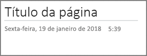 Mudar o nome da página no OneNote para a Web