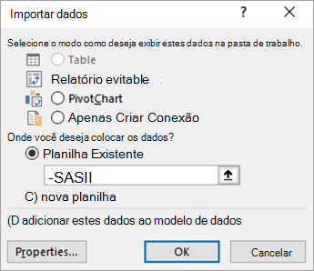 Importar dados