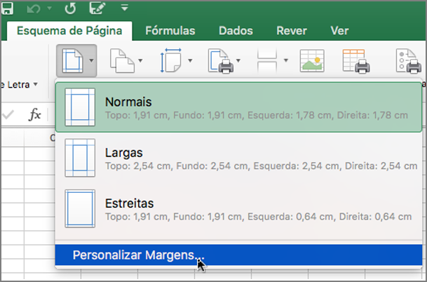 Margens Personalizadas