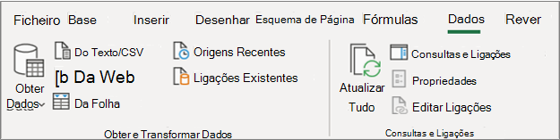 Friso do Excel 2016 Power Query
