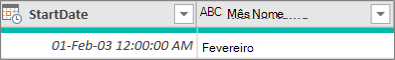 Adicionando uma coluna para obter o nome do mês de uma data