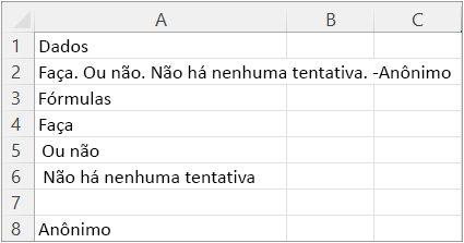 Resultados do exemplo 4