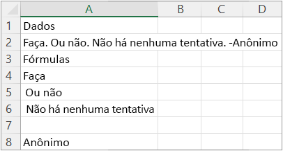 Resultados do exemplo 5