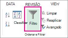 Botão Filtrar