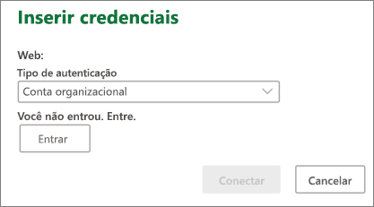 Prompt de credenciais do SharePoint no Mac