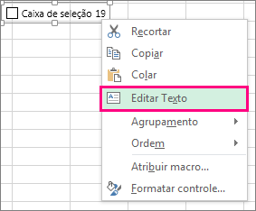 editar texto de um controle de formulário