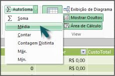 AutoSoma no PowerPivot