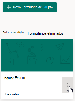 Mais configurações para formulários de grupo