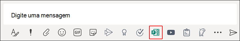 Ícone forms no Microsoft Teams