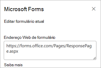 Selecione Editar formulário atual