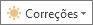 Botão Correções, tamanho menor