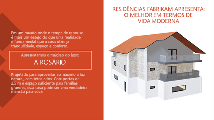 Captura de tela de um modelo 3D do PowerPoint que aborda