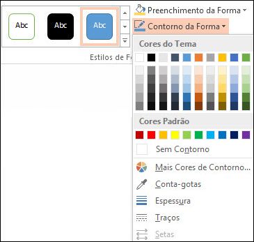Comando Contorno de Forma