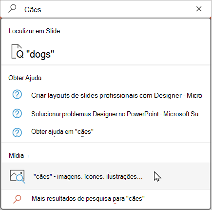 Escreva na barra de pesquisa para ver os resultados sugeridos