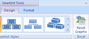 Ferramentas SmartArt - Redefinir