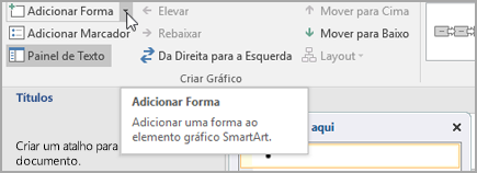 Adicionar uma forma a um elemento gráfico SmartArt