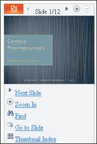 Modo de Slides no Visualizador Móvel do PowerPoint