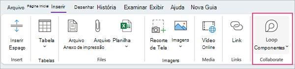 Access Loop via the ribbon menu