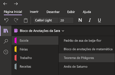 Modo Escuro no OneNote para Windows 10