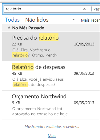 resultados da pesquisa correspondendo a uma única palavra