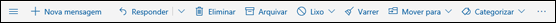 Ferramentas de mensagens do Outlook.com
