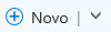 Novo botão e seta