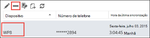 Remove phone from Outlook Web App