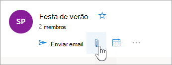 Captura de tela do botão ir para arquivos de grupo
