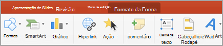 Clique em Ação