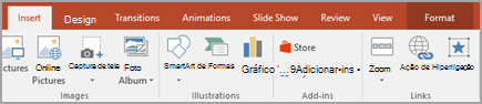 Clique em Ação