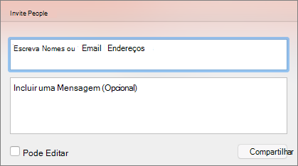 Compartilhar e Convidar do PPT para Mac