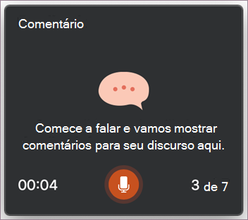 Comece a falar
