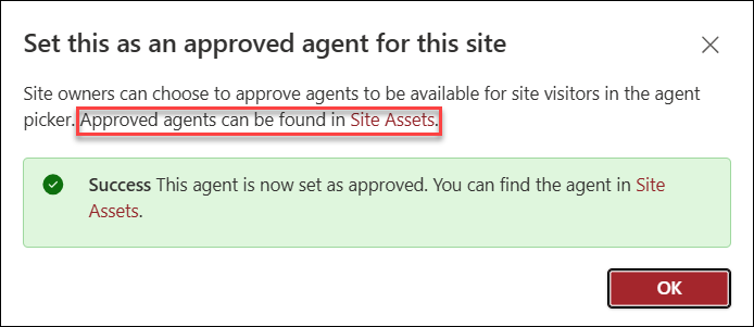 captura de tela de Migração aprovada para Ativos do Site