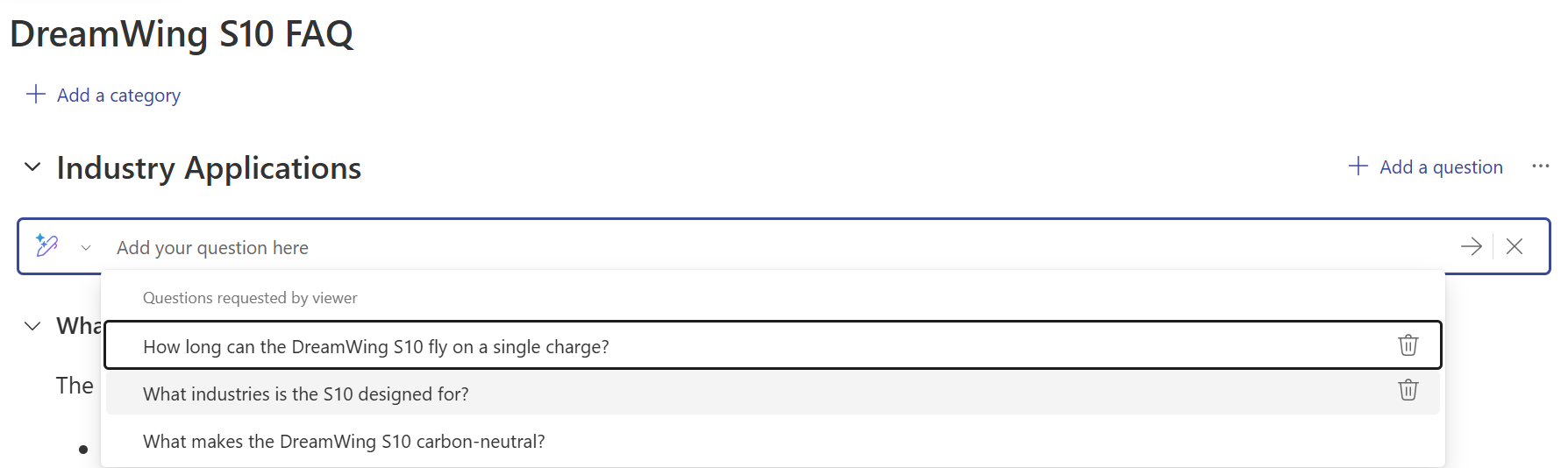 adicionar pergunta adicional