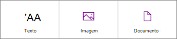 Captura de tela de novas seleções de conteúdo
