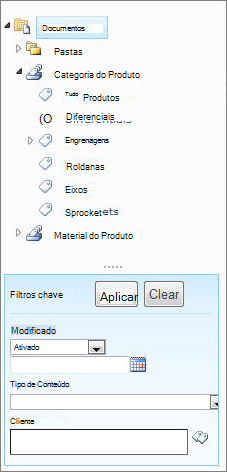 Controle de navegação de metadados