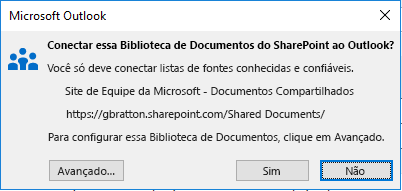 Conectar a uma Biblioteca de Documentos do SharePoint