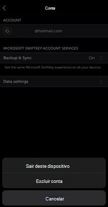 remotos IOS Sair da minha conta MSK