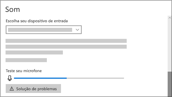 Definições de som