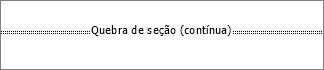 Aparência de uma quebra de seção