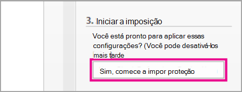 Iniciar a imposição