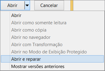 Open and Repair