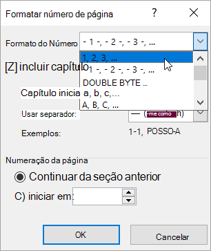 Escolher um formato numérico