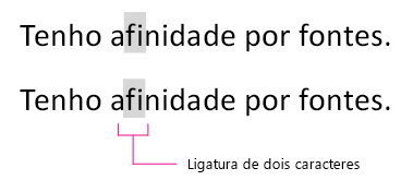 Ligature example.