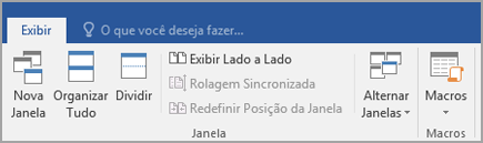 Clique em Exibir Lado a Lado