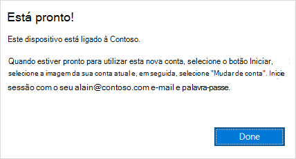 Ecrã tudo pronto