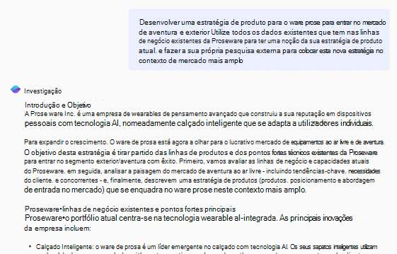Relatório de investigação