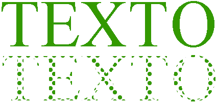 Versão ampliada de texto sólido e com tonalidade